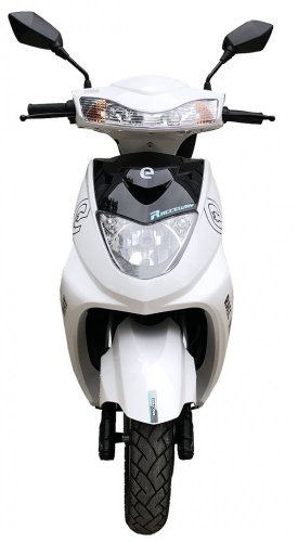 Scooter eléctrico RACCEWAY CITY 21, blanco + Portaequipajes gratuito - sólo recogida personal