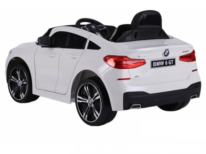 Coche eléctrico infantil BMW 6GT blanco