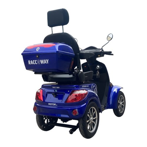 Vehículo eléctrico de cuatro ruedas RACCEWAY® STRADA LUX, azul