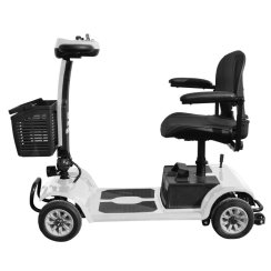 Elektrický štvorkolesový vozík RACCEWAY® SPLIT, biely
