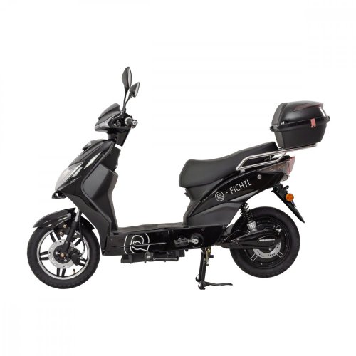 Electric scooter RACCEWAY® E-FICHTL®, glossy black with 20Ah battery