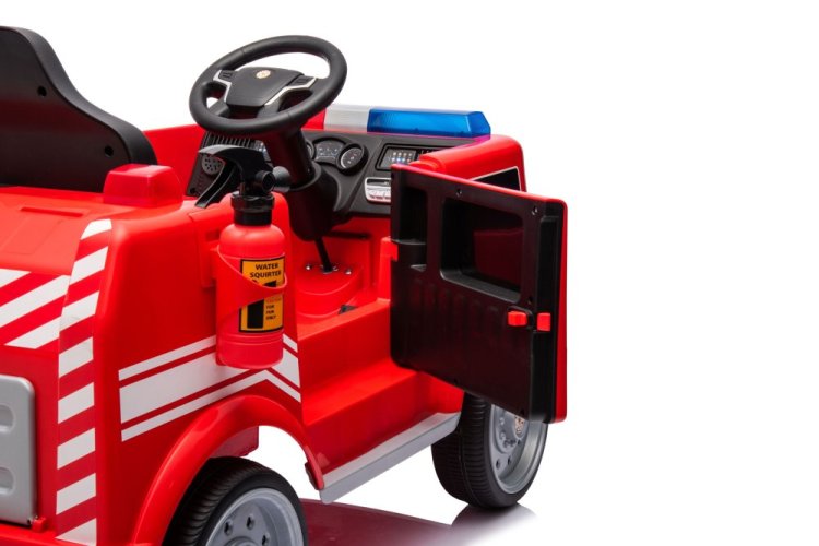Coche eléctrico infantil bomberos Eljet rojo, Li-Ion