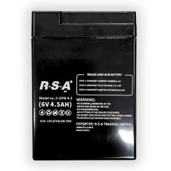 Industrial lead-acid battery ELJET RSA, 6V 4.5Ah