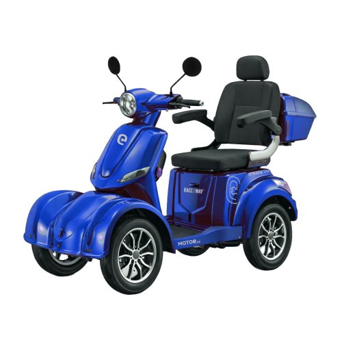 Elektrický štvorkolesový vozík RACCEWAY® STRADA LITE, modrý