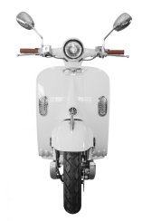 Elektroskútr RACCEWAY® CENTURY E-RETRO, bílý-lesklý