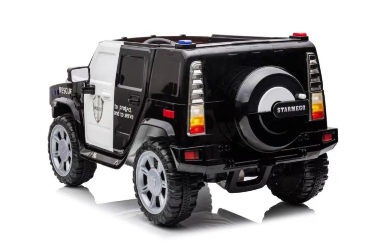 Children's electric police car RANGER Eljet black, Li-Ion
