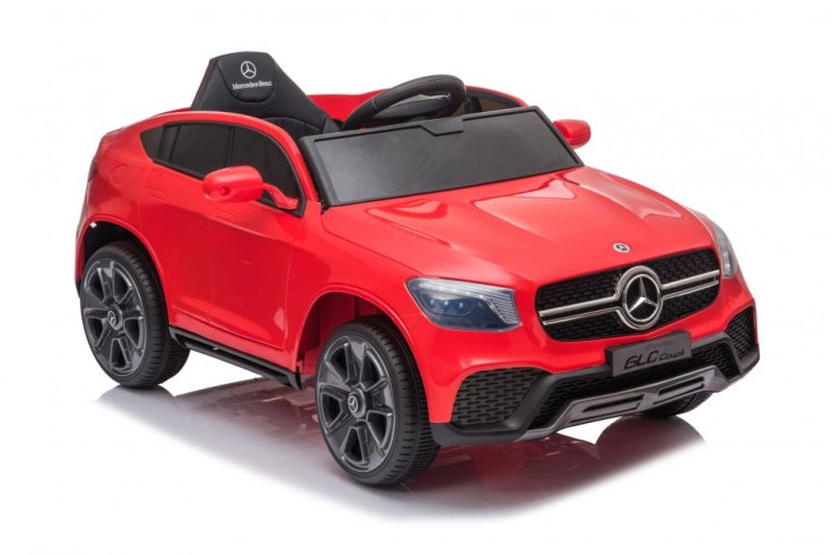 Children's electric car Mercedes GLC coupé red/red