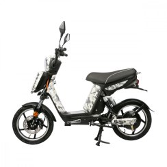 Elektroskúter RACCEWAY® E-BABETA®, maskáč čierno-biely