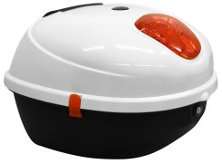 Stražnji kovčeg za električni skuter RACCEWAY® CENTURY, bijeli-sjajni