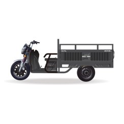 Three-wheeled cargo trolley RACCEWAY® KUTIL, gray