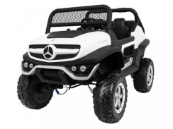 Coche eléctrico para niños Mercedes Benz Unimog Truck - blanco