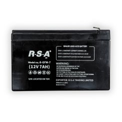 Industrial lead-acid battery ELJET RSA, 12V 7Ah