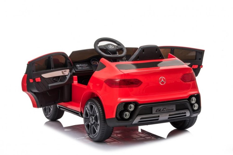 Children's electric car Mercedes GLC coupé red/red