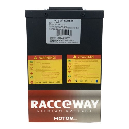 Battery LI-48V 20Ah, for electric scooter RACCEWAY® HP, 13S 8P