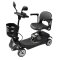 Carro eléctrico de cuatro ruedas RACCEWAY® SOLID, color negro