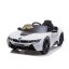 Coche eléctrico para niños BMW i8 Coupé blanco/blanco