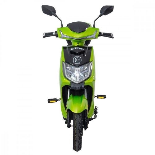 Electro scooter RACCEWAY® E-FICHTL®, light green-metallic with 12Ah battery