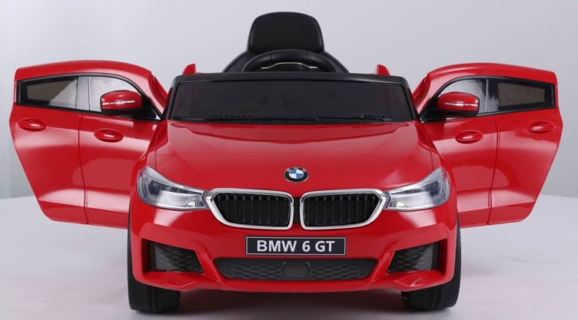 Coche eléctrico para niños BMW 6GT rojo/rojo