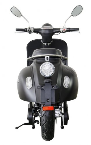 Electro scooter RACCEWAY® CENTURY E-RETRO, black-matt