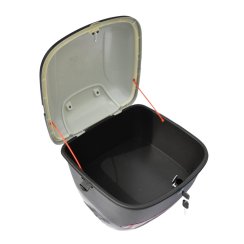 Rear case with carrier for electric scooter RACCEWAY® PAŘEZ, black