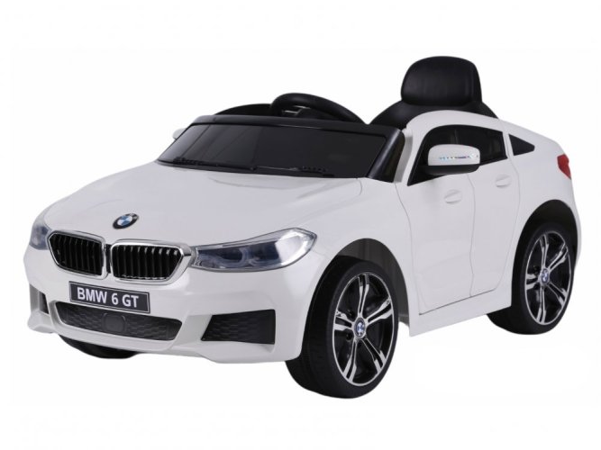Coche eléctrico infantil BMW 6GT blanco