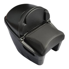 Rear case with saddle and carrier for electric scooter RACCEWAY® PAŘEZ, black