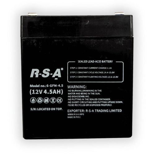 Batéria olovená priemyselná ELJET RSA, 12V 4.5 Ah