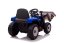 Tractor eléctrico para niños Eljet con cuchara de carga azul, Li-Ion
