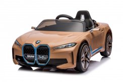 Coche eléctrico infantil BMW i4 amarillo
