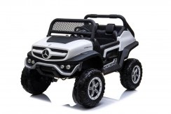 Coche eléctrico para niños Mercedes Benz Unimog Truck - blanco