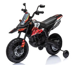 Moto eléctrica infantil Aprilia RX125 roja/roja