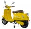 Electro scooter RACCEWAY® CENTURY E-RETRO, yellow-glossy