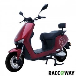 Electric scooter RACCEWAY® GALAXY, burgundy