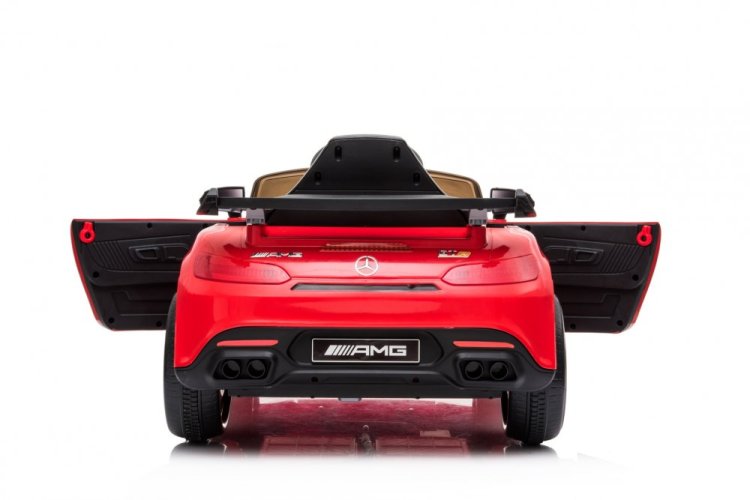 Coche eléctrico para niños Mercedes AMG GT rojo/rojo