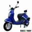 Electro scooter RACCEWAY® MONA, blue