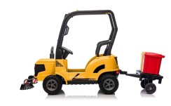 Barredora de coche eléctrica para niños Eljet amarillo, Li-Ion