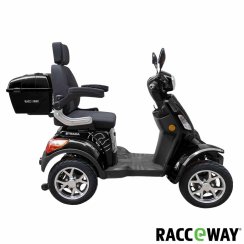 Elektrický čtyřkolový vozík RACCEWAY STRADA ELECTRIC SCOOTER, černý lesk
