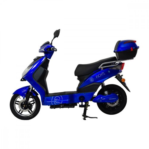 Electric scooter RACCEWAY® E-FICHTL®, glossy blue with 20Ah battery