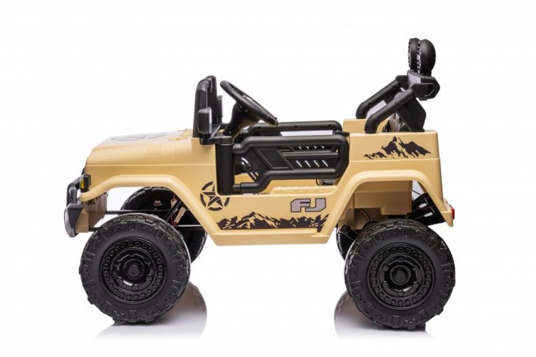 Children's electric car Toyota FJ Cruiser brown yellow/khaki