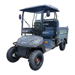 Carro de carga de cuatro ruedas RACCEWAY® RANGER PLUS, gris