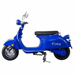Elektroskútr RACCEWAY® CENTURY E-RETRO, modrý lesklý