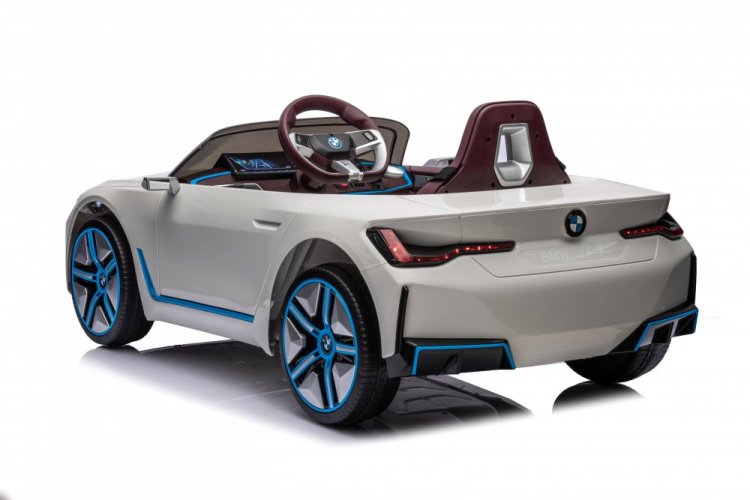 Coche eléctrico infantil BMW i4 blanco