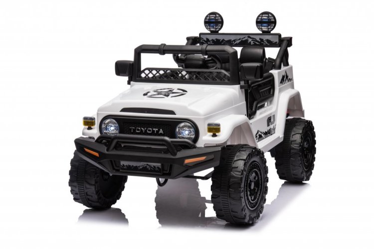Coche eléctrico infantil Toyota FJ Cruiser blanco