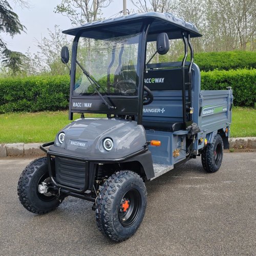 Nákladní čtyřkolový vozík RACCEWAY® RANGER PLUS, šedý