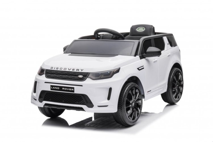 Coche eléctrico infantil Land Rover Discovery Sport blanco/blanco