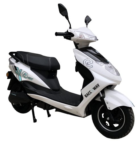 Electro scooter RACCEWAY® CITY 21, white + Rear carrier gratis