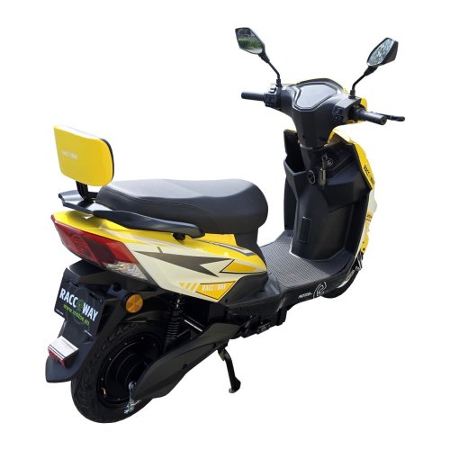 Electric scooter RACCEWAY® CITY 45, with driving licence, yellow