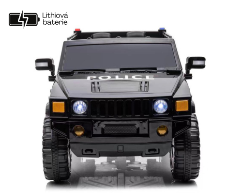 Children's electric police car RANGER Eljet black, Li-Ion