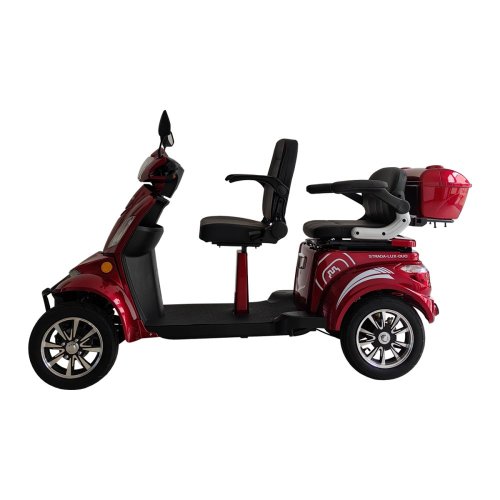 Električni skuter na četiri kotača RACCEWAY® STRADA LUX DUO, crveni