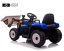Tractor eléctrico para niños Eljet con cuchara de carga azul, Li-Ion